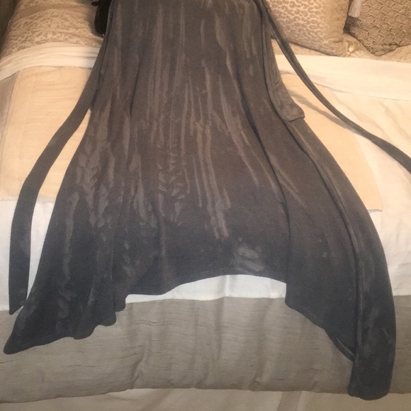 Go couture brand beautiful medium  Gray tie-dye tiered high-low jersey dress.. - Picture 5 of 5